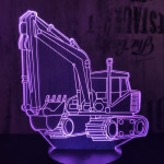 Kotrógép 7 színű 3D led lámpa