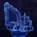 Kotrógép 7 színű 3D led lámpa