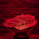 Lánctalpas tank 7 színű 3D led lámpa