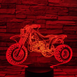Quad 7 színű 3D led lámpa