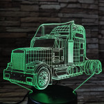 Kamion csőrös 7 színű 3D led lámpa