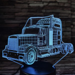 Kamion csőrös 7 színű 3D led lámpa