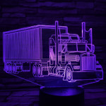 Kamion 7 színű 3D led lámpa