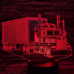 Kamion 7 színű 3D led lámpa