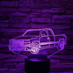 Pickup  7 színű 3D led lámpa