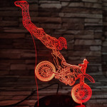 Motoros Freestyle 7 színű 3D led lámpa
