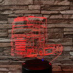 Kamion 7 színű 3D led lámpa