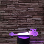 Gyorsulási autó 7 színű 3D led lámpa