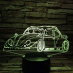 Bogár Sport autó  7 színű 3D led lámpa