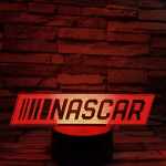 NASCAR 7 színű 3D led lámpa