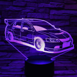 Autó gyorsasági 7 színű 3D led lámpa