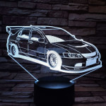 Autó gyorsasági 7 színű 3D led lámpa