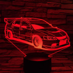 Autó gyorsasági 7 színű 3D led lámpa
