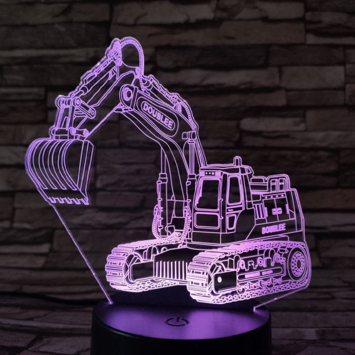 Markoló 7 színű 3D led lámpa