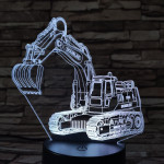 Markoló 7 színű 3D led lámpa