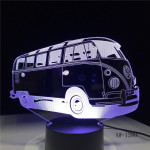 Retro Kisbusz 3D led lámpa