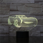Gyerek autó 7 színű 3D led lámpa