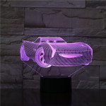 Gyerek autó 7 színű 3D led lámpa