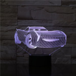 Gyerek autó 7 színű 3D led lámpa