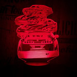 4 Autó 7 színű 3D led lámpa