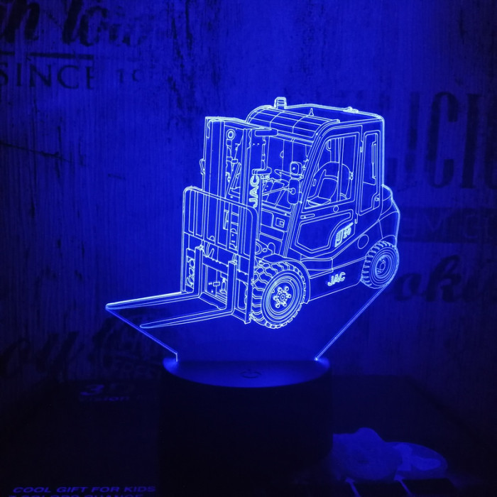 Targonca 7 színű 3D led lámpa