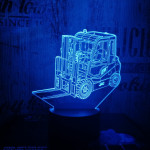 Targonca 7 színű 3D led lámpa