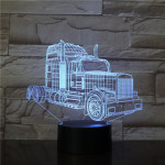 Kamion 7 színű 3D led lámpa