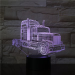 Kamion 7 színű 3D led lámpa