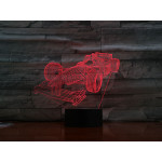 Forma1 autó 3D led lámpa