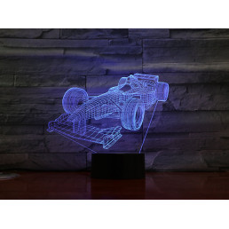 Forma1 autó 3D led lámpa