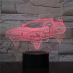 Vissza a Jövőbe 7 színű 3D led lámpa