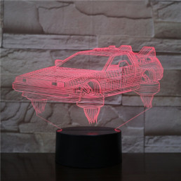 Vissza a Jövőbe 7 színű 3D led lámpa