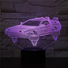 Vissza a Jövőbe 7 színű 3D led lámpa