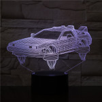 Vissza a Jövőbe 7 színű 3D led lámpa