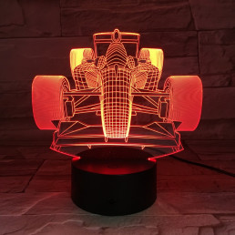 Forma1 7 színű 3D led lámpa