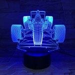 Forma1 7 színű 3D led lámpa