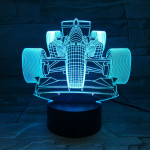 Forma1 7 színű 3D led lámpa