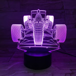 Forma1 7 színű 3D led lámpa
