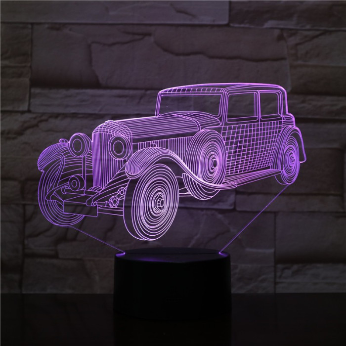 Autó olds mobile 7 színű  3D led lámpa