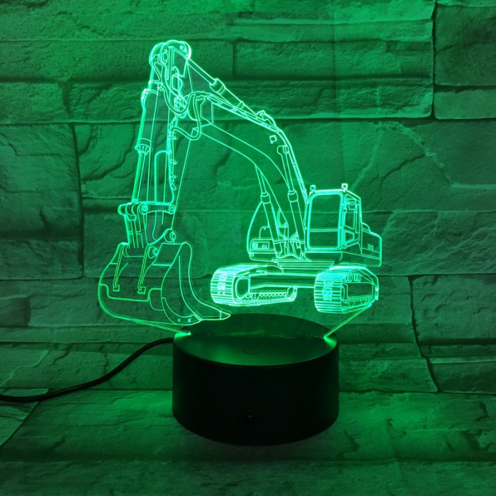 Markoló 7 színű 3D led lámpa