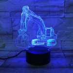 Markoló 7 színű 3D led lámpa