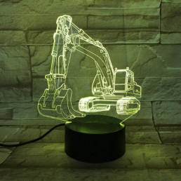 Markoló 7 színű 3D led lámpa