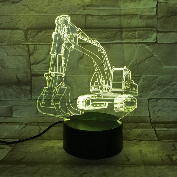 Markoló 7 színű 3D led lámpa