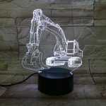 Markoló 7 színű 3D led lámpa