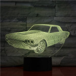 Mustang 7 színű 3D led lámpa
