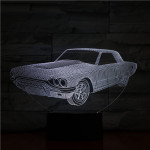 Mustang 7 színű 3D led lámpa