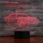 Dodge Challenger 3D led lámpa