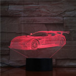 Szárnyas Autó 7 színű 3D led lámpa