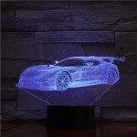 Szárnyas Autó 7 színű 3D led lámpa