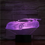Szárnyas Autó 7 színű 3D led lámpa